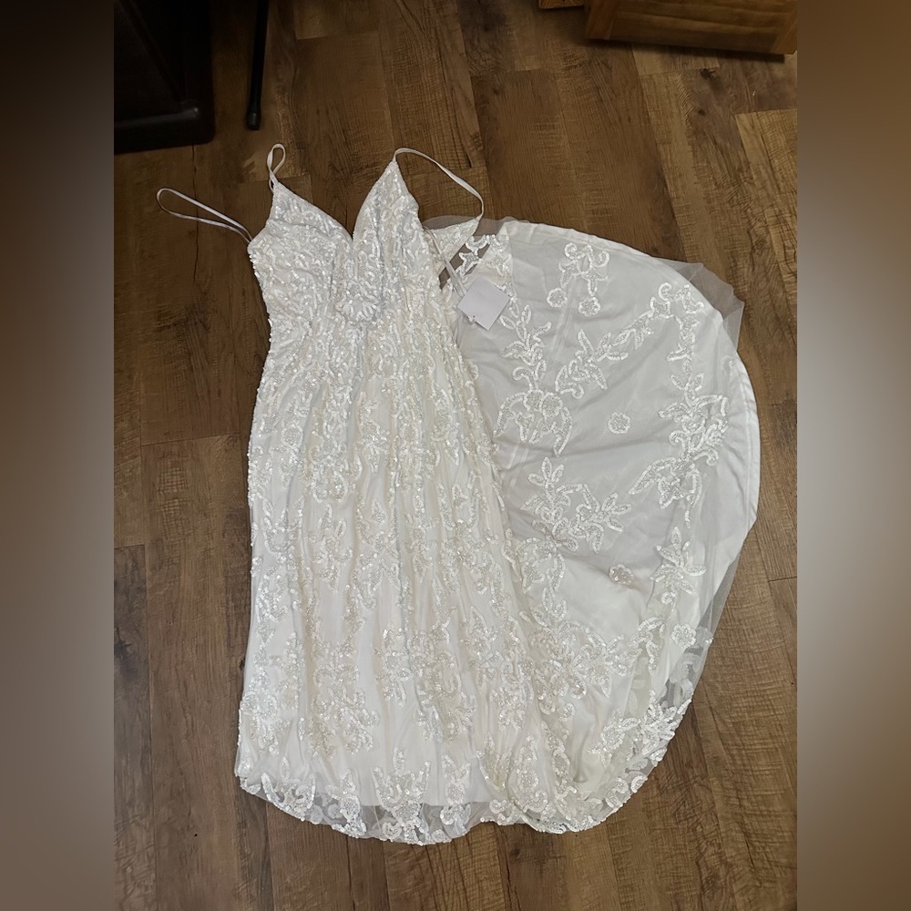 Lulus Everlasting Passion White Sequin Beaded Backless Maxi Dress - Picture 4 of 5